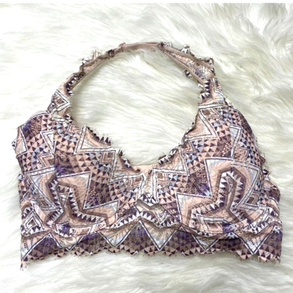Victoria's Secret PINK lace bralette with adjustable strap, like new.